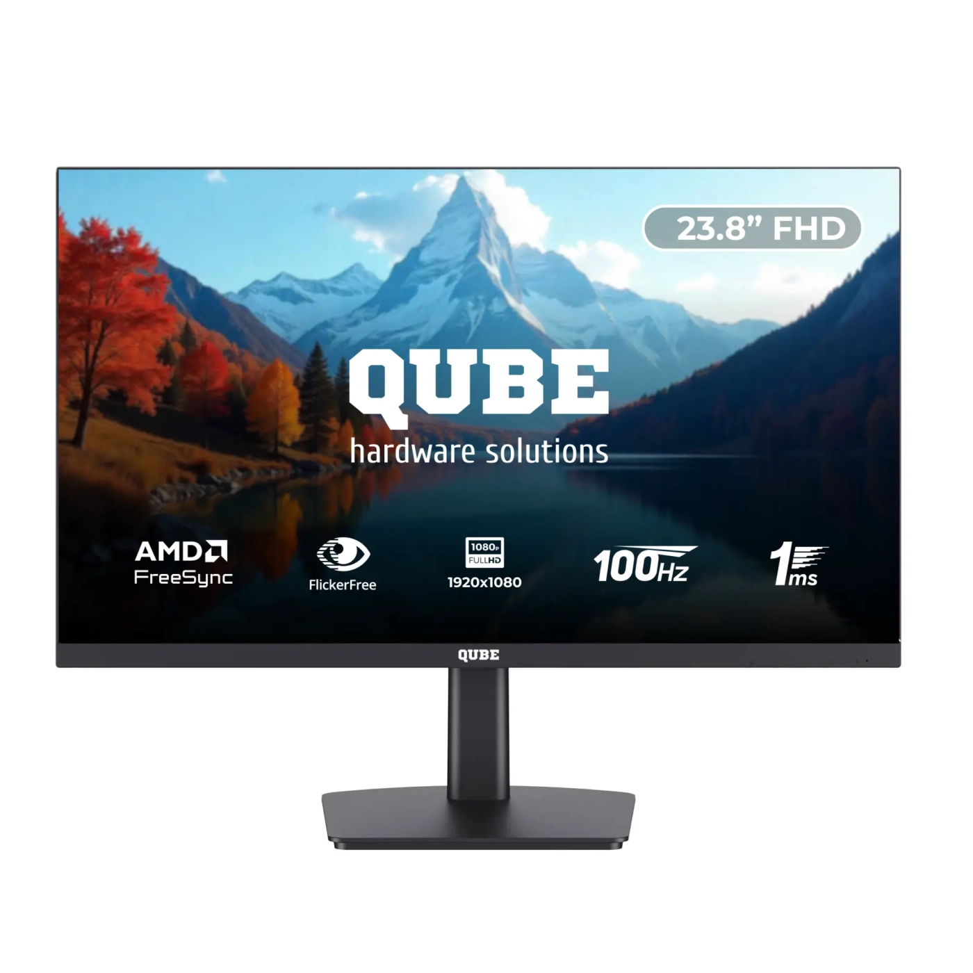 Купить Монитор 23.8" QUBE V24F100-IPS-PLUS FHD 100Hz - фото 1