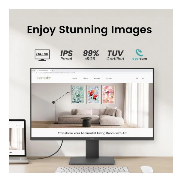 Купить Монитор 24" BenQ GW2491 (9H.LNELJ.LBE) - фото 5