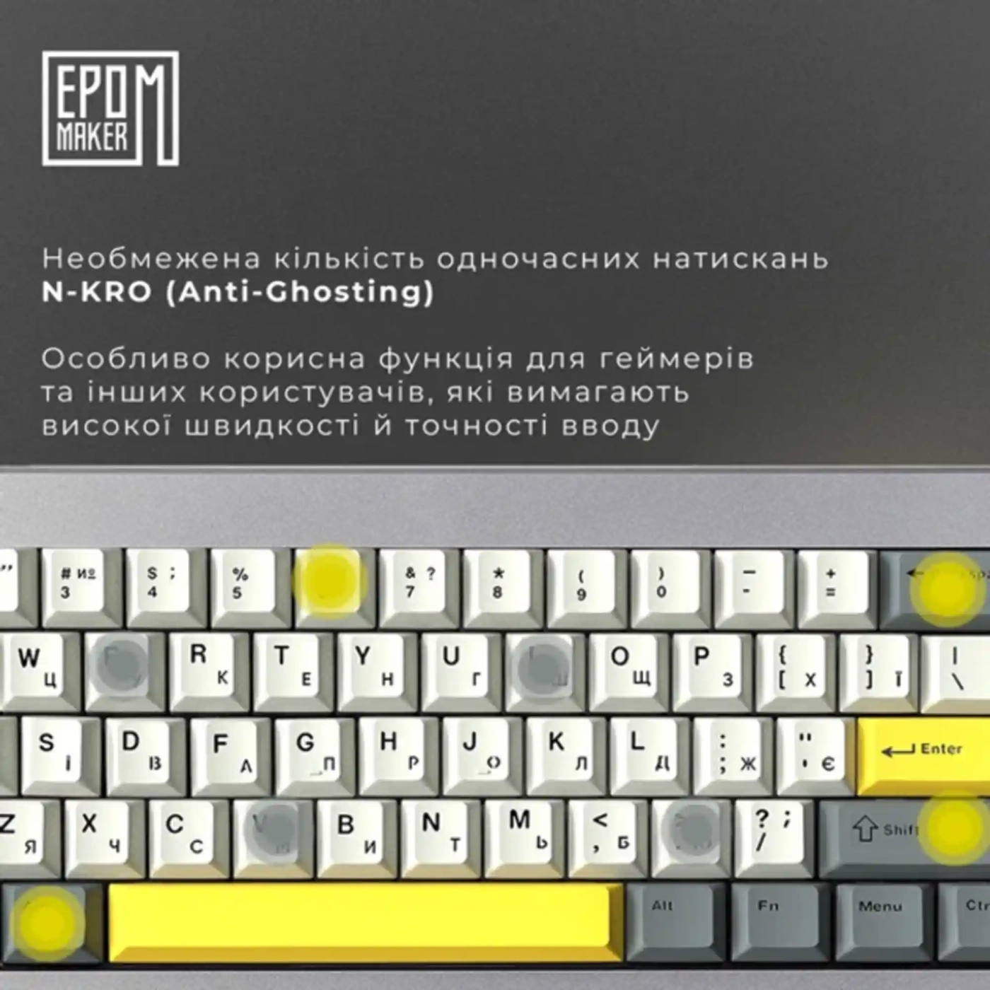 Купить Клавиатура EPOMAKER Shadow-X Flamingo Switch Hot-Swap RGB Black (SHX-B-F) - фото 2