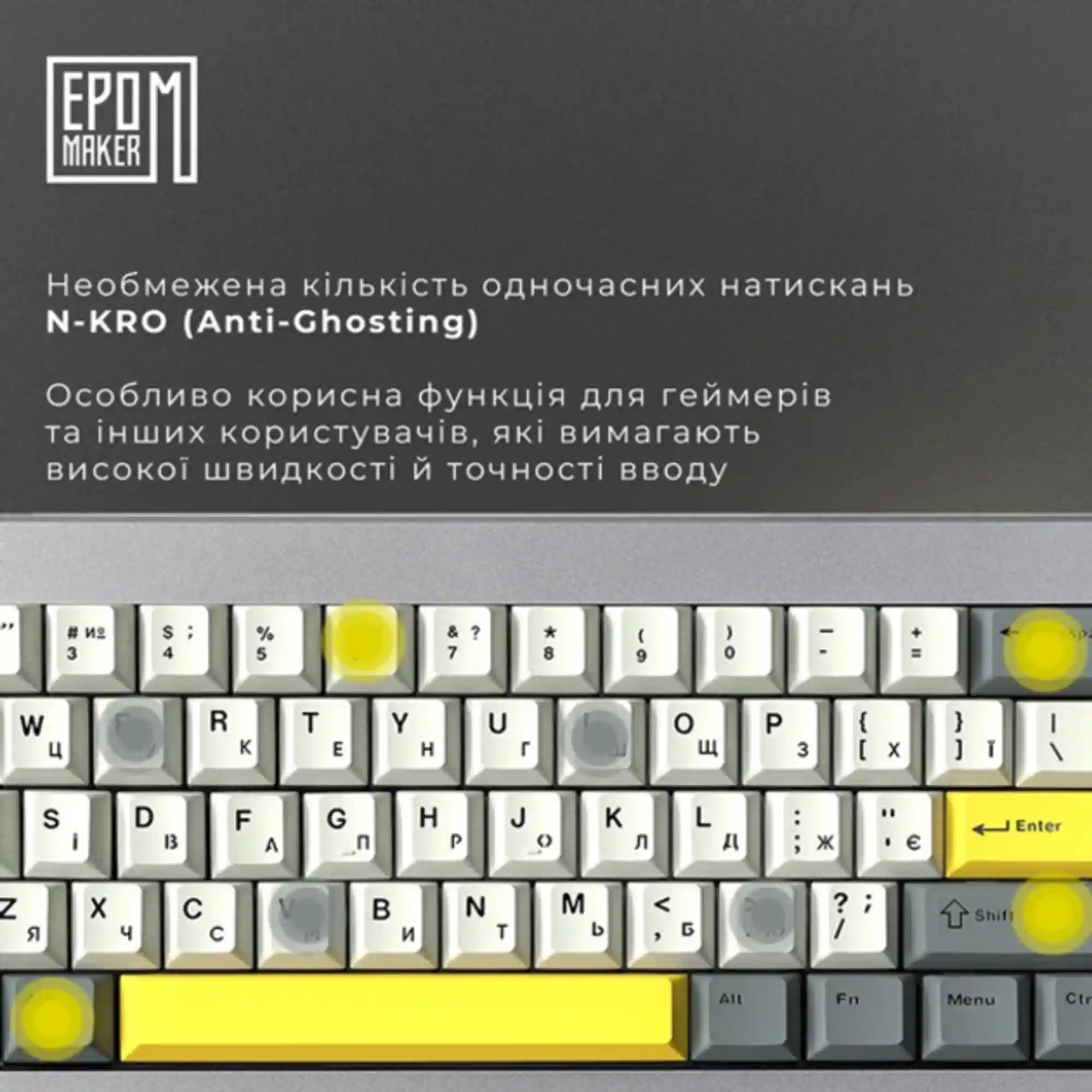 Купить Клавиатура EPOMAKER Shadow-X Flamingo Switch Hot-Swap RGB Black (SHX-B-F) - фото 2
