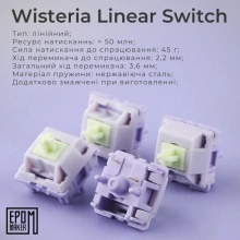 Купить Клавиатура EPOMAKER EP84 Plus Wisteria Linear Switch Hot-Swap RGB White (EP84-W-WL) - фото 7