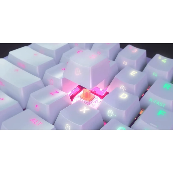 Купить Клавиатура Xtrfy K5 68 keys Kailh Red Hot-swap RGB UA White (K5-RGB-CPT-TPWHITE-R-UKR) - фото 7