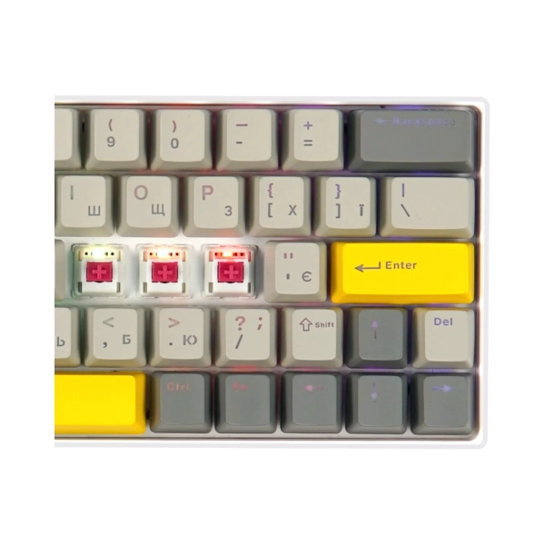 Купити Клавіатура EPOMAKER EP64 Mulan Switch Hot-Swap RGB White (EP64-W-M) - фото 5