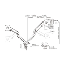 Купить Крепление для монитора OfficePro MA422S 17-32" Silver - фото 8