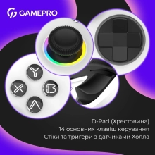 Купити Геймпад GamePro GPX13W RGB White - фото 5