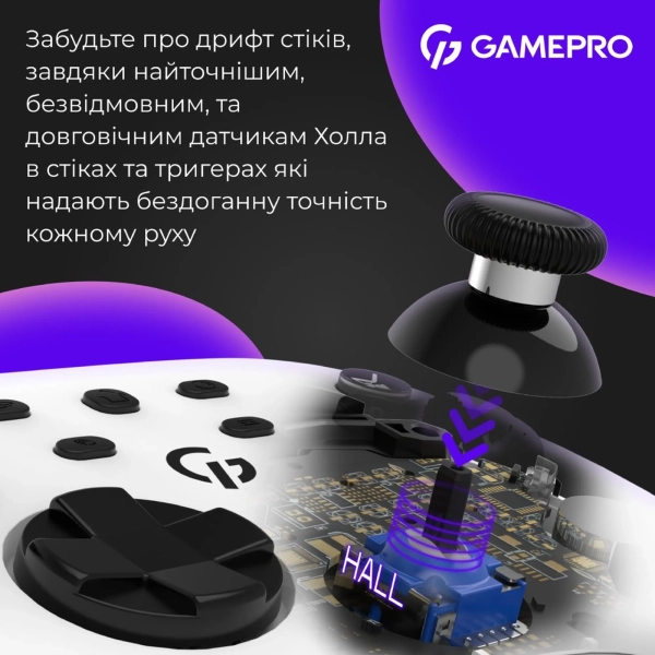 Купити Геймпад GamePro GPX13W RGB White - фото 11