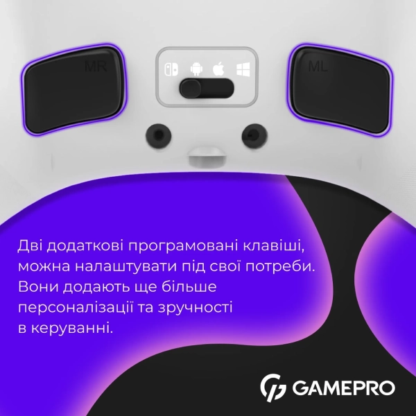 Купити Геймпад GamePro GPX13W RGB White - фото 12