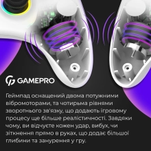 Купити Геймпад GamePro GPX13W RGB White - фото 13
