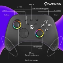 Купить Геймпад GamePro GPX13B RGB Black - фото 8
