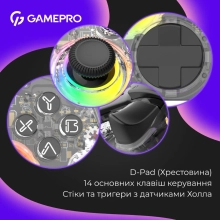 Купить Геймпад GamePro GPX13T RGB Transparent - фото 5