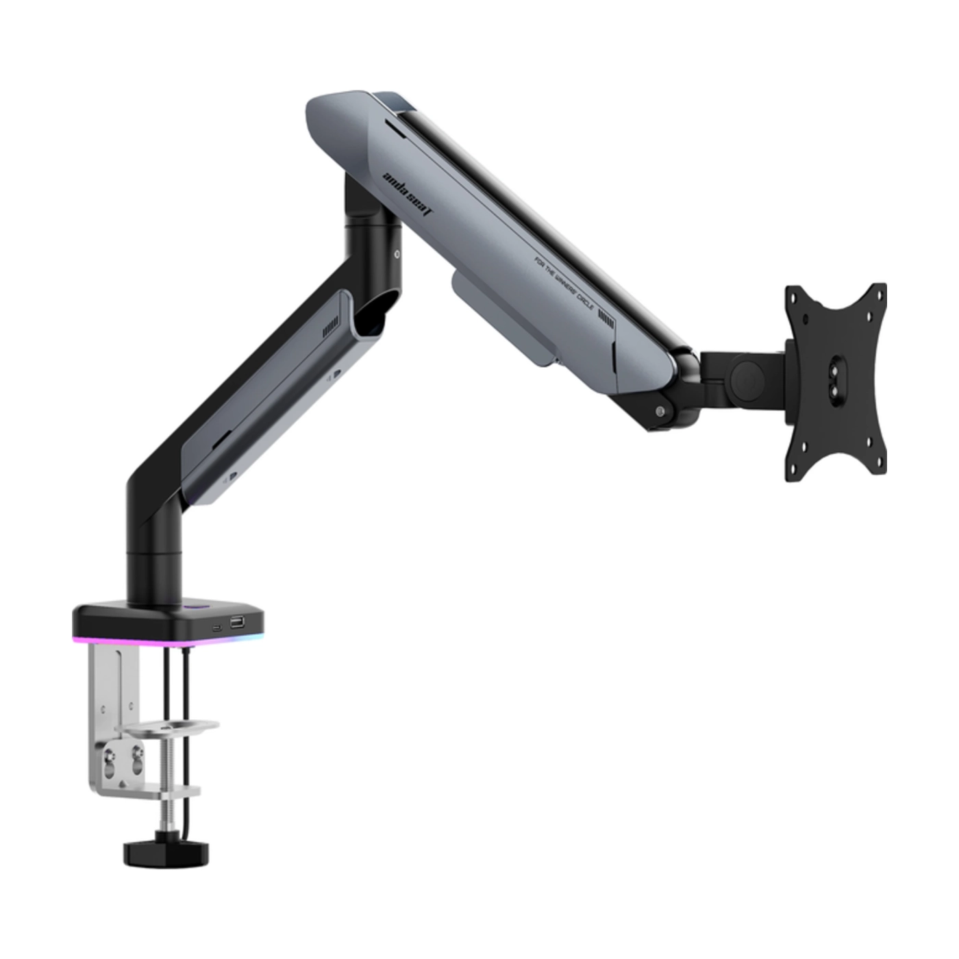 Купить Крепление для монитора Anda Seat Stealth PRO II RGB 17''-42'' Titanium (AD-W-A9X-1S-BT) - фото 1