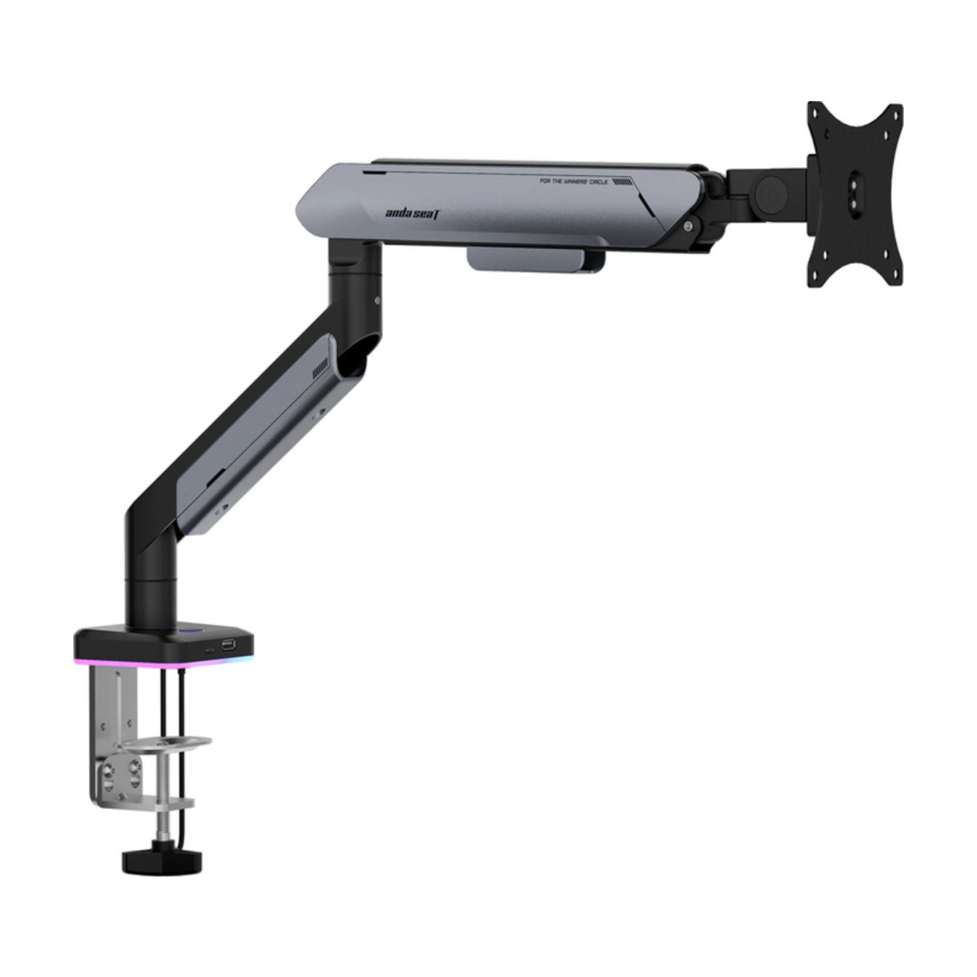 Купить Крепление для монитора Anda Seat Stealth PRO II RGB 17''-42'' Titanium (AD-W-A9X-1S-BT) - фото 3