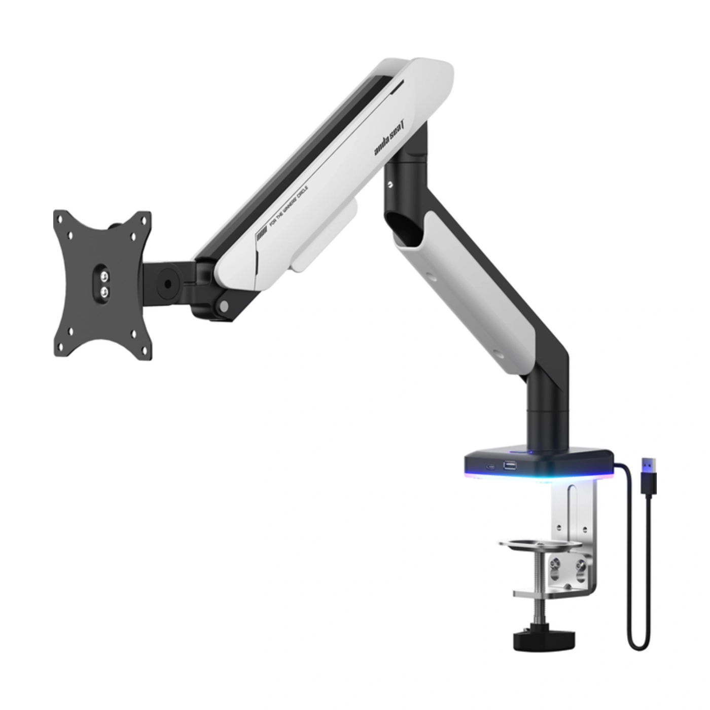 Купить Крепление для монитора Anda Seat Stealth PRO II RGB 17''-42'' White (AD-W-A9X-1S-BW) - фото 2