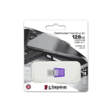 Купити Флеш накопичувач 128GB USB USB-C Kingston DataTraveler microDuo 3C (DTDUO3CG3/128GB) - фото 3