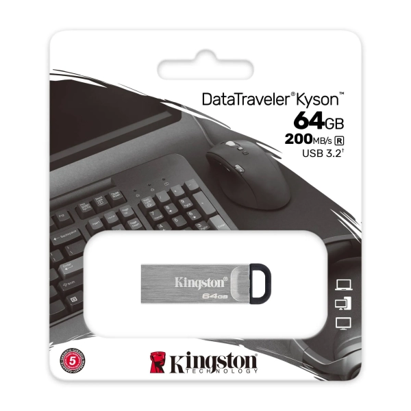Купити Флеш накопичувач 64GB USB Kingston DataTraveler Kyson (DTKN/64GB) - фото 3