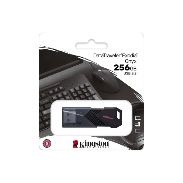 Купити Флеш накопичувач 256GB USB Kingston DataTraveler Exodia Onyx (DTXON/256GB) - фото 3
