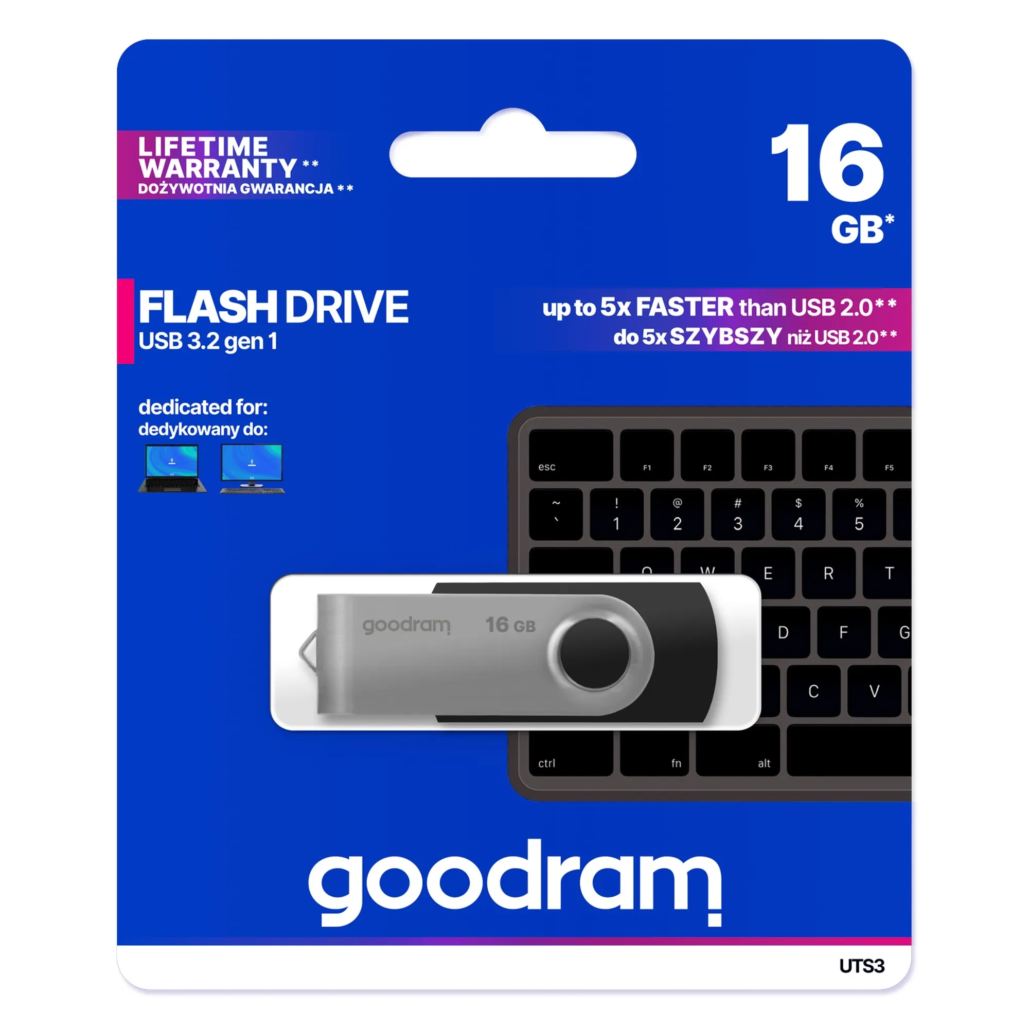 Купить Флеш накопитель 16GB USB Goodram UTS3 (UTS3-0160K0R11) - фото 5