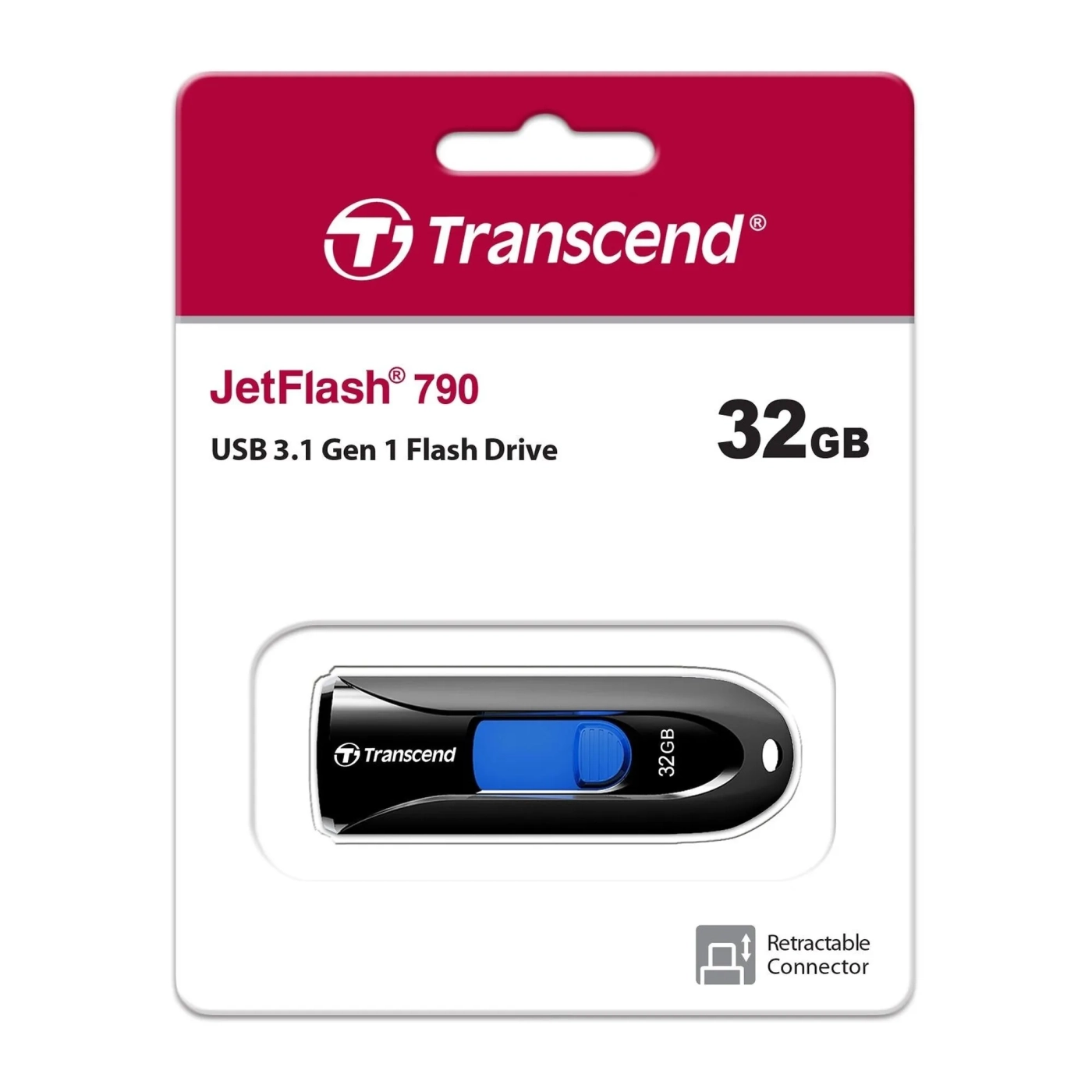 Купити Флеш накопичувач 32GB USB Transcend JetFlash 790 Black (TS32GJF790K) - фото 5