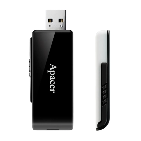 Купити Флеш накопичувач 64GB USB Apacer AH350 (AP64GAH350B-1) - фото 2