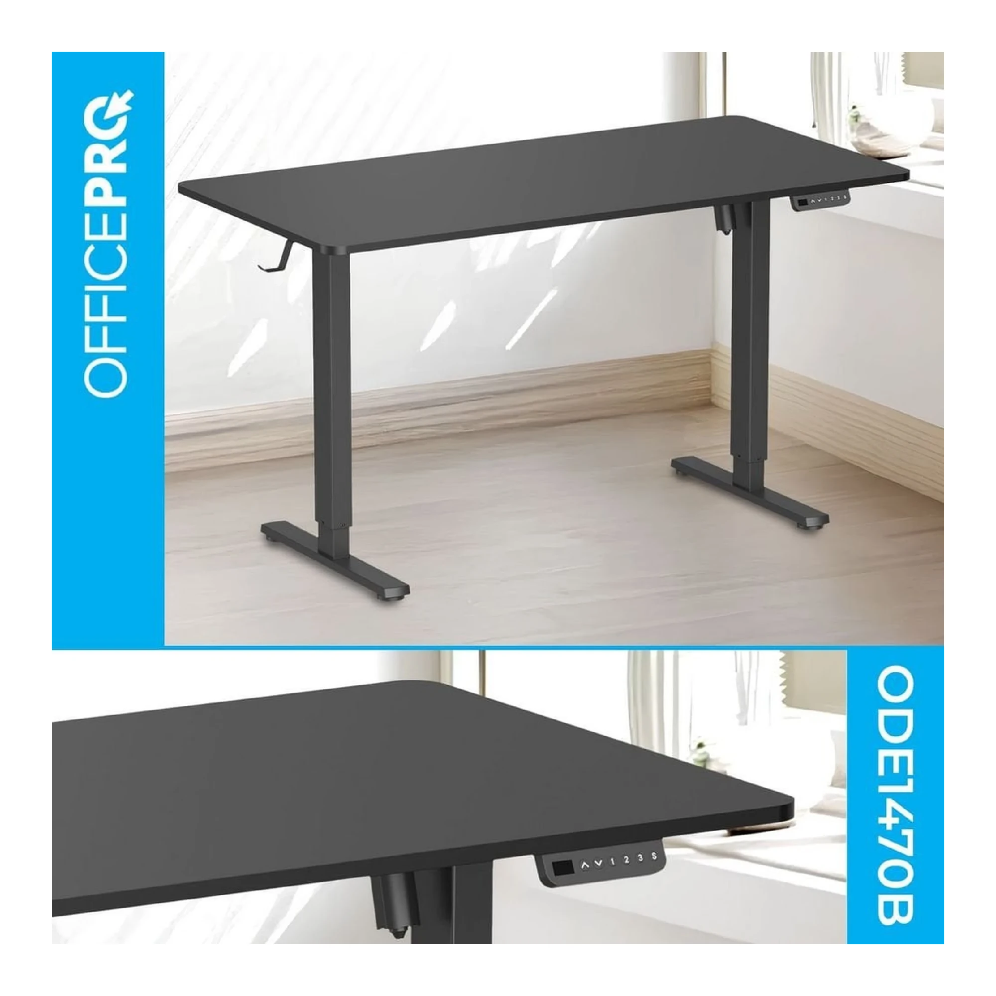 Купити Комп'ютерний стіл Officepro ODE1470B Black - фото 3