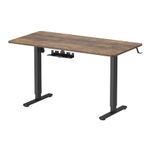 Купить Компьютерный стол Officepro ODE1470DW Dark Wood/Black - фото 2