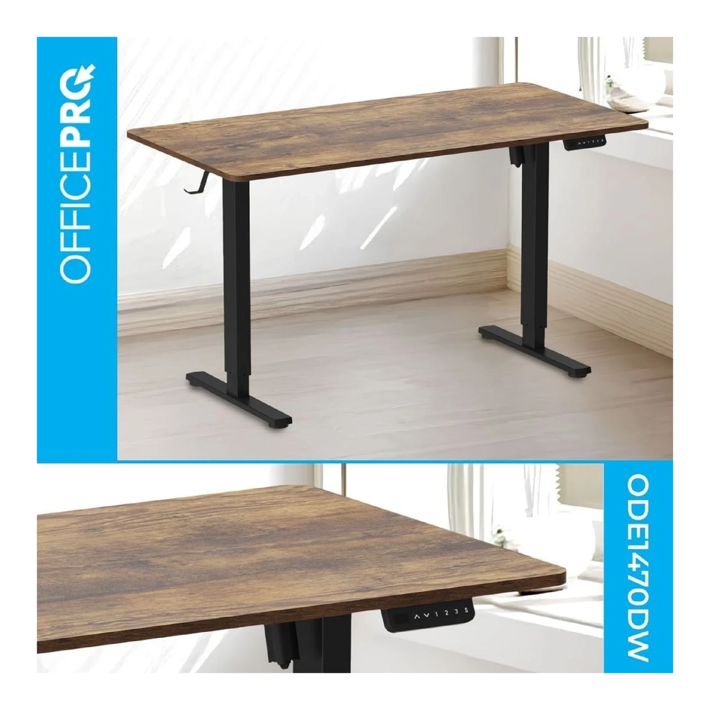 Купить Компьютерный стол Officepro ODE1470DW Dark Wood/Black - фото 3
