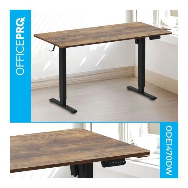 Купить Компьютерный стол Officepro ODE1470DW Dark Wood/Black - фото 3