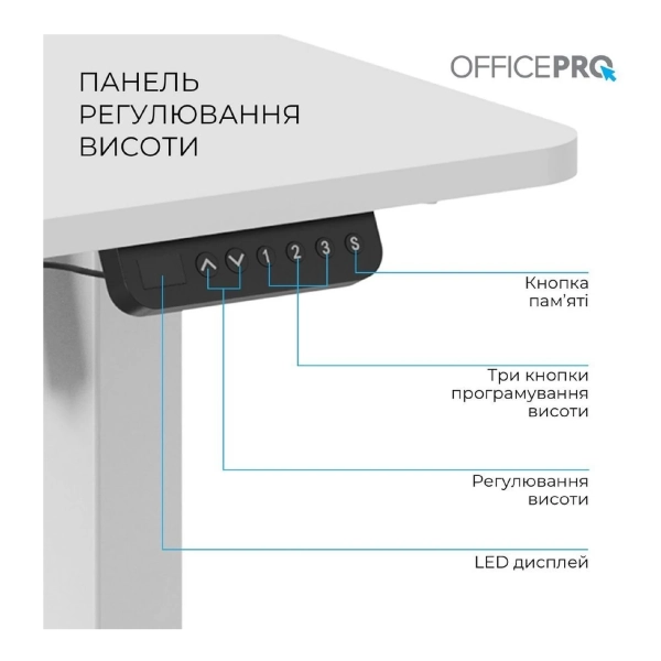 Купить Компьютерный стол Officepro ODE1470W White - фото 5