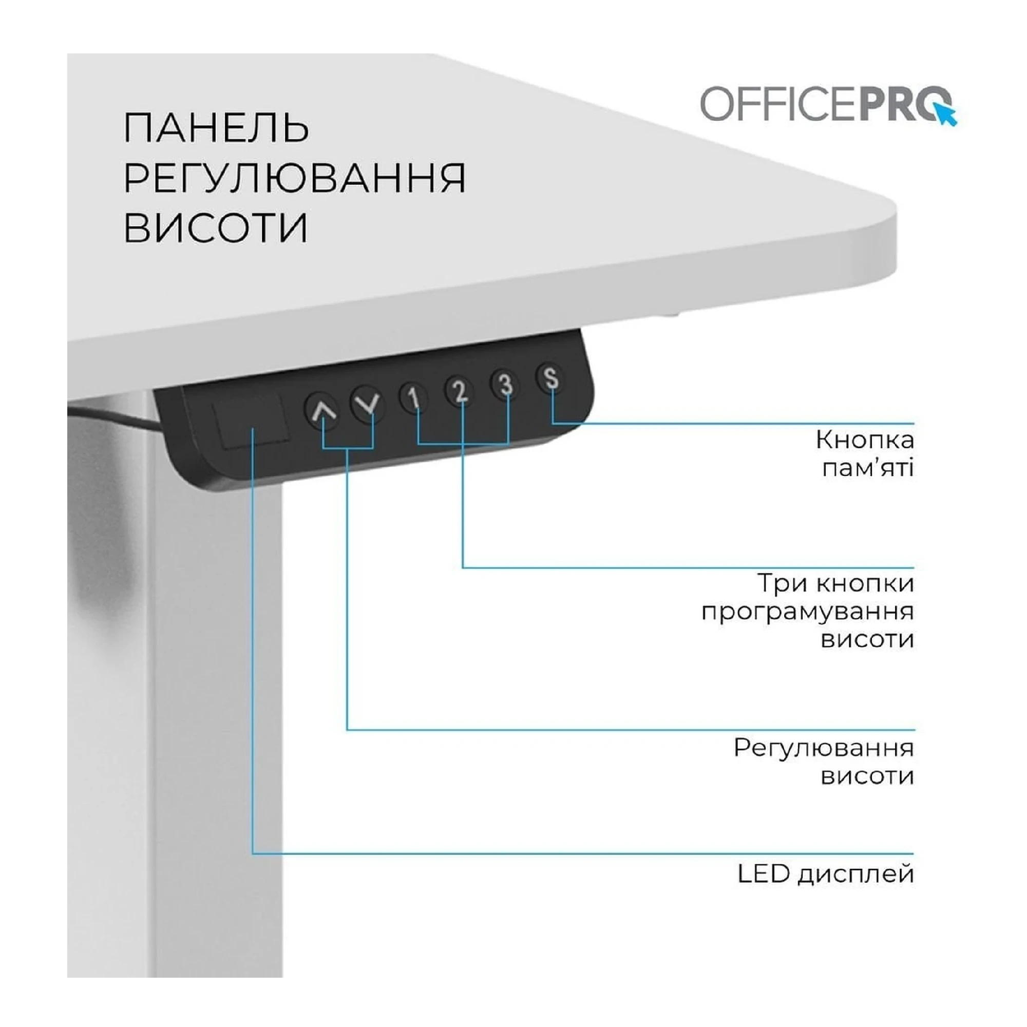 Купить Компьютерный стол Officepro ODE1470W White - фото 5