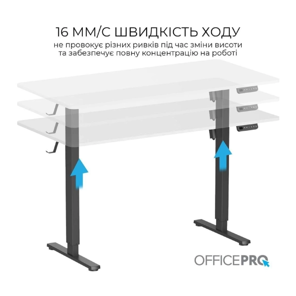 Купити Комп'ютерний стіл Officepro ODE1470WB White/Black - фото 4