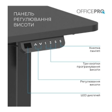 Купити Комп'ютерний стіл Officepro ODE1670B Black - фото 5