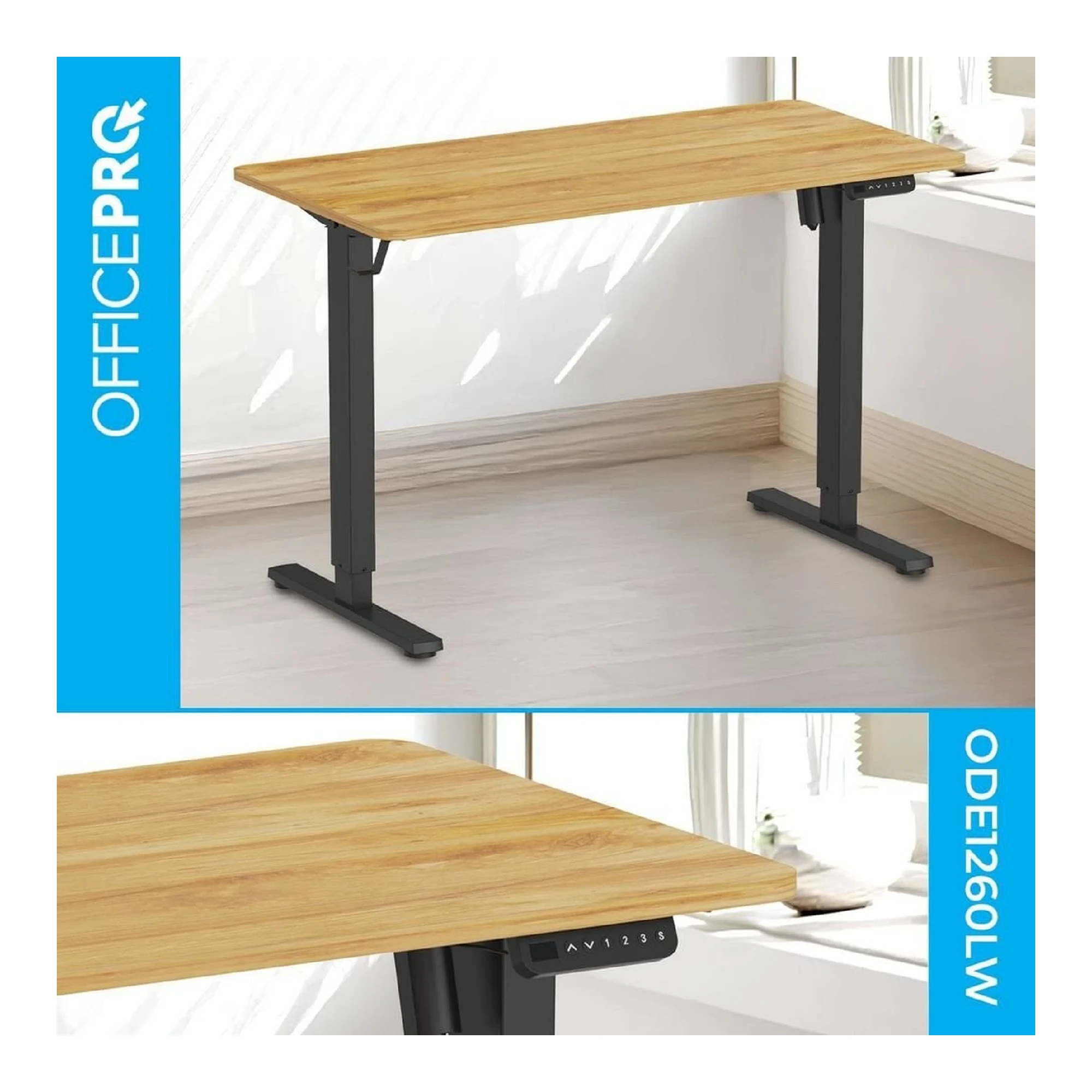 Купити Комп'ютерний стіл Officepro ODE1260LW Light Wood/Black - фото 3