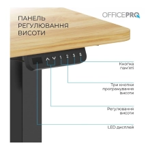 Купити Комп'ютерний стіл Officepro ODE1260LW Light Wood/Black - фото 5