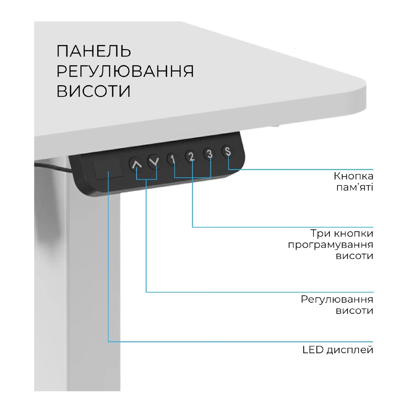 Купити Комп'ютерний стіл Officepro ODE1260W White - фото 5
