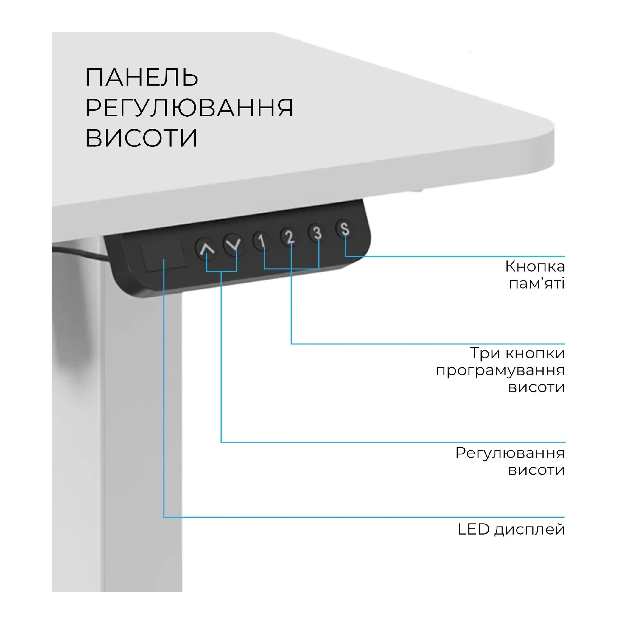 Купити Комп'ютерний стіл Officepro ODE1260W White - фото 5