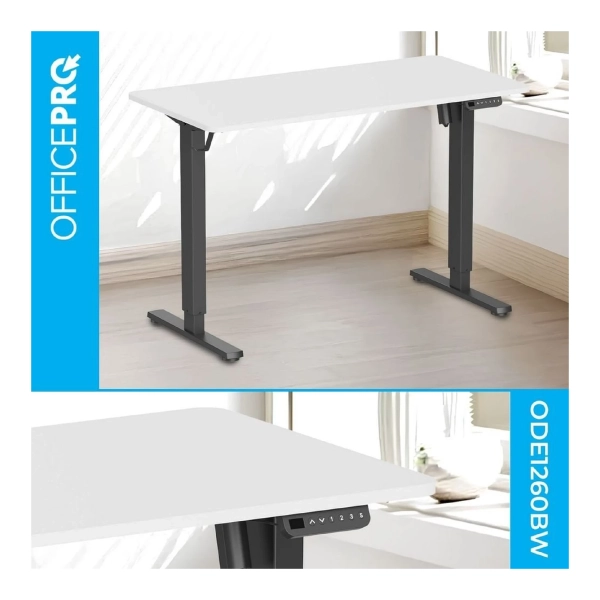 Купить Компьютерный стол Officepro ODE1260WB White/Black - фото 3