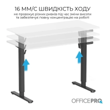 Купить Компьютерный стол Officepro ODE1260WB White/Black - фото 4