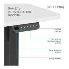 Купить Компьютерный стол Officepro ODE1260WB White/Black - фото 5