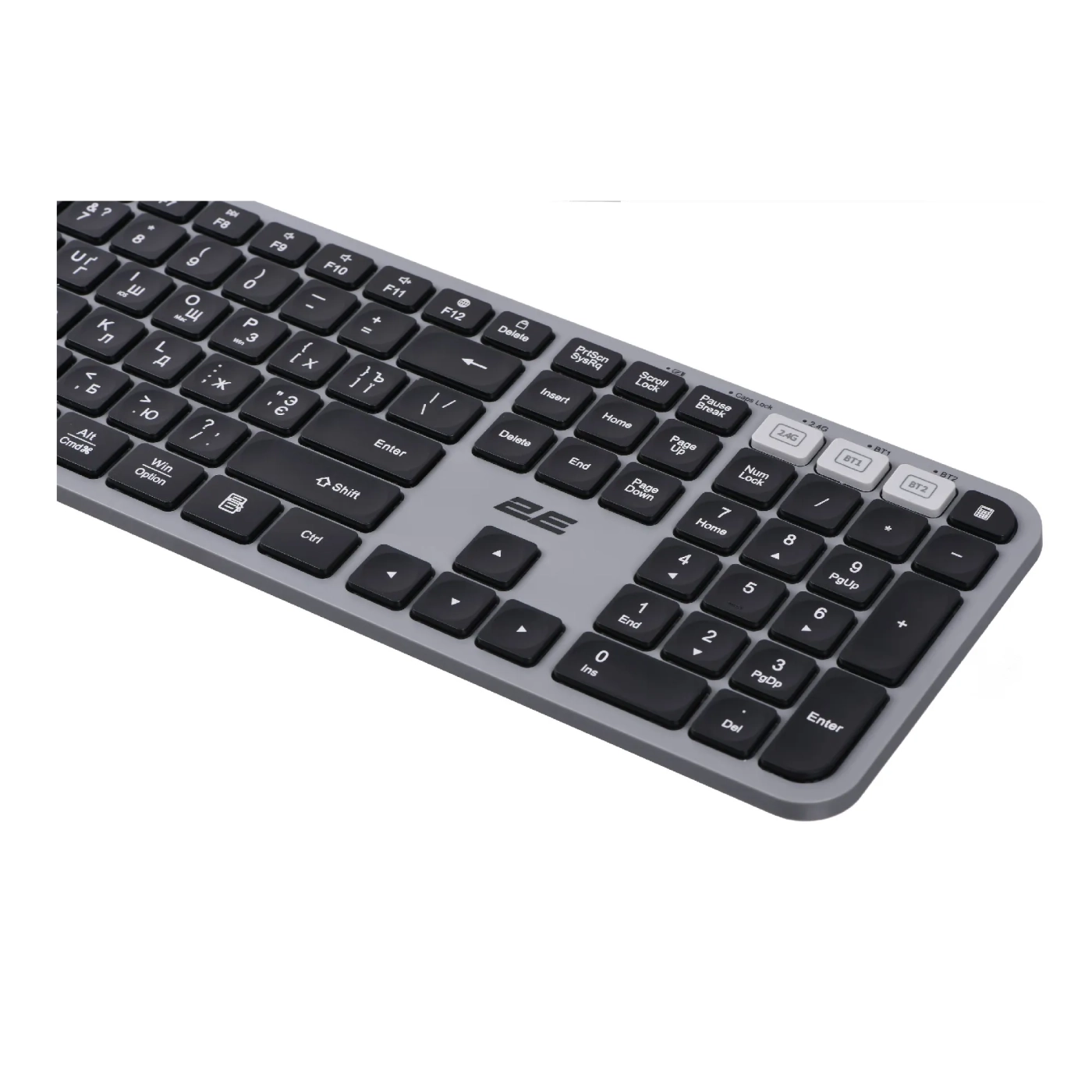 Купити Клавіатура 2E KS240 Wireless USB/Bluetooth UA Grey (2E-KS240WG_UA) - фото 3