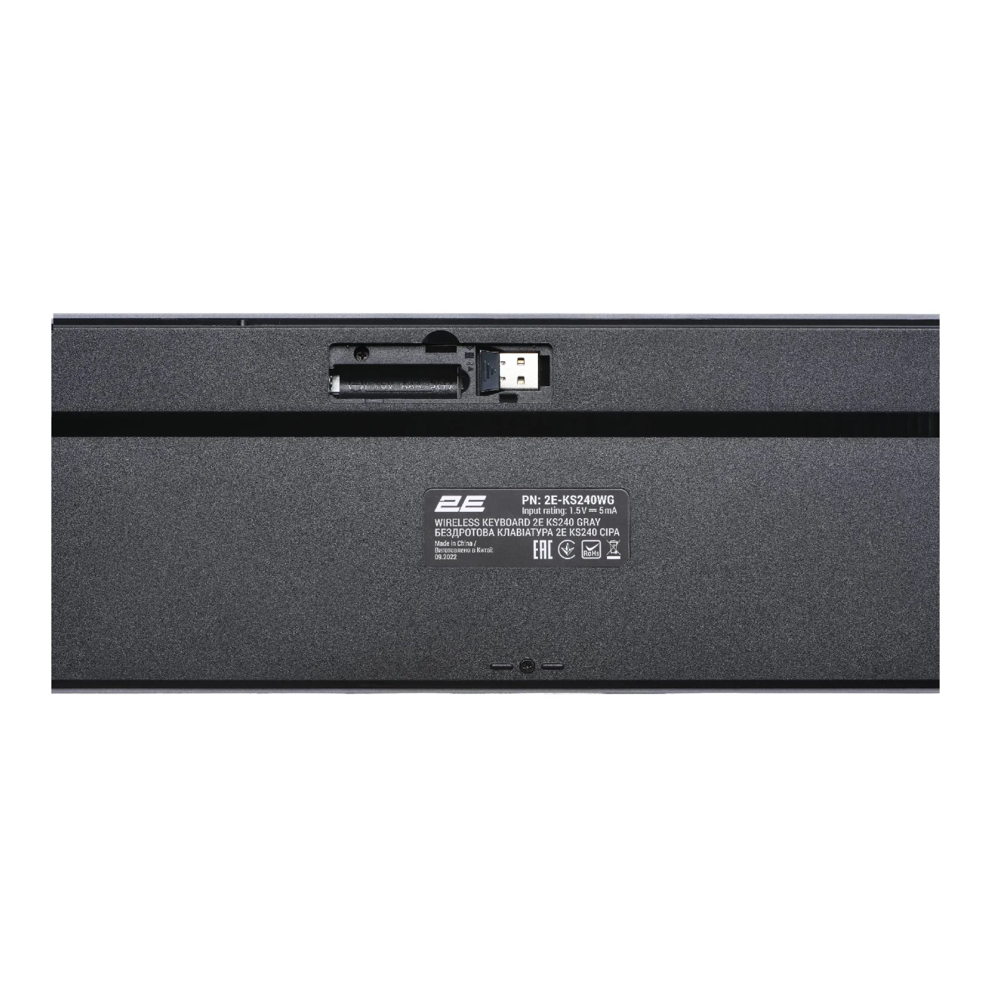 Купити Клавіатура 2E KS240 Wireless USB/Bluetooth UA Grey (2E-KS240WG_UA) - фото 6