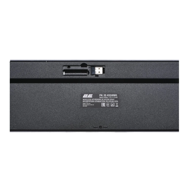 Купити Клавіатура 2E KS240 Wireless USB/Bluetooth UA Grey (2E-KS240WG_UA) - фото 6
