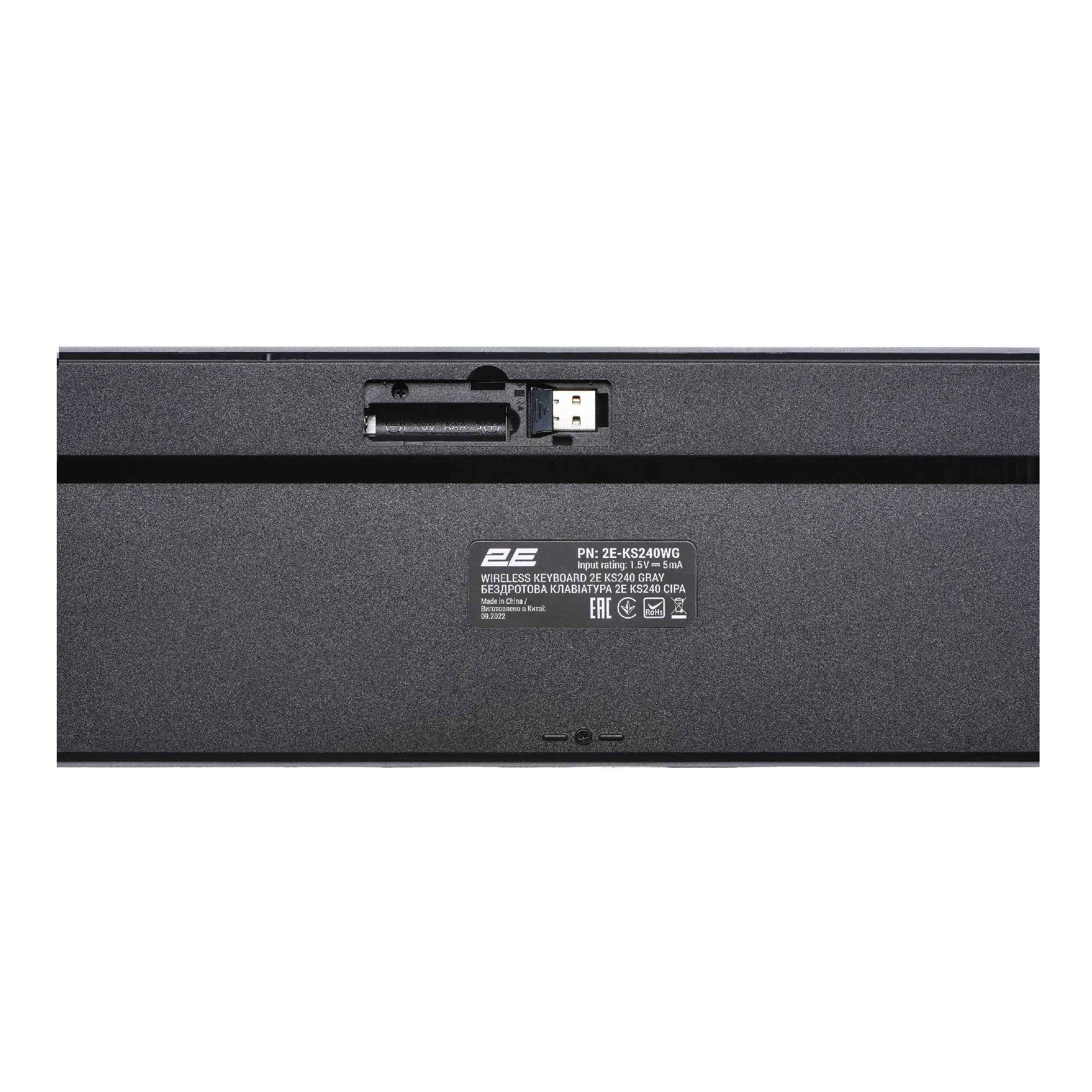 Купити Клавіатура 2E KS240 Wireless USB/Bluetooth UA Grey (2E-KS240WG_UA) - фото 6