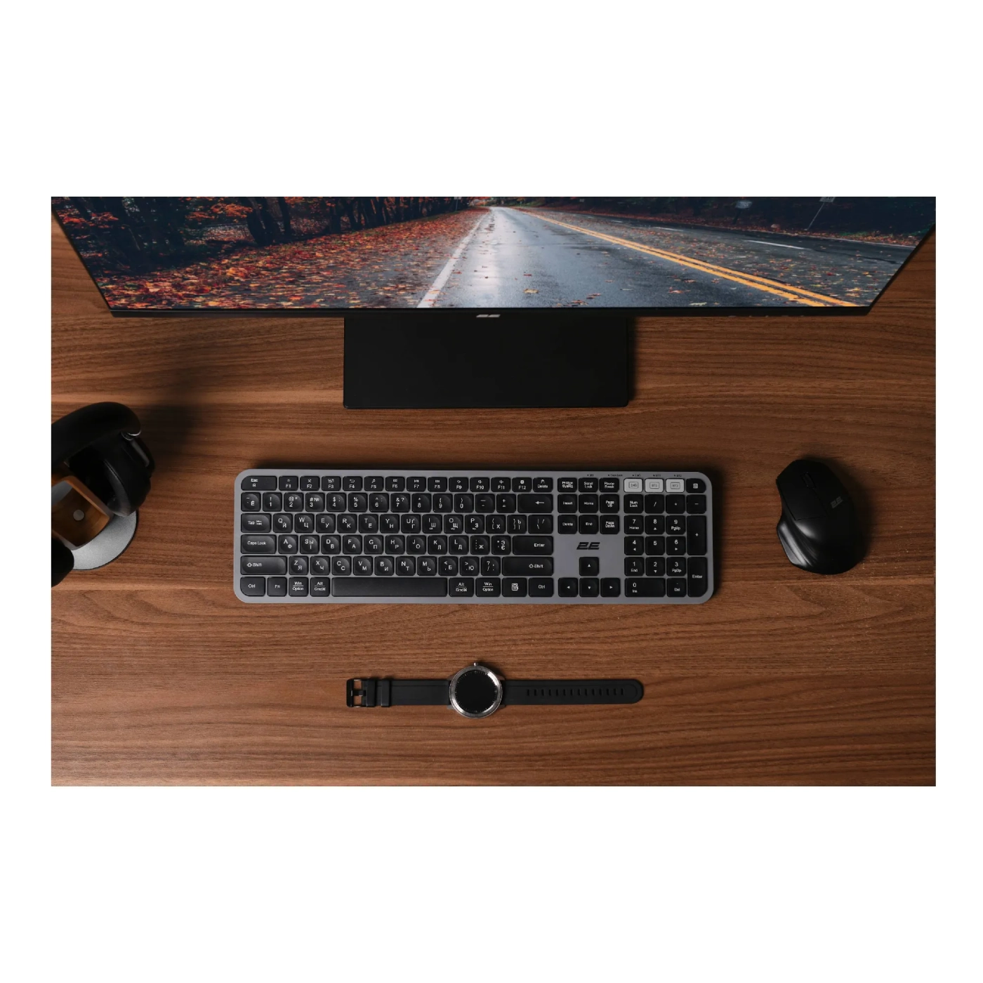 Купити Клавіатура 2E KS240 Wireless USB/Bluetooth UA Grey (2E-KS240WG_UA) - фото 9