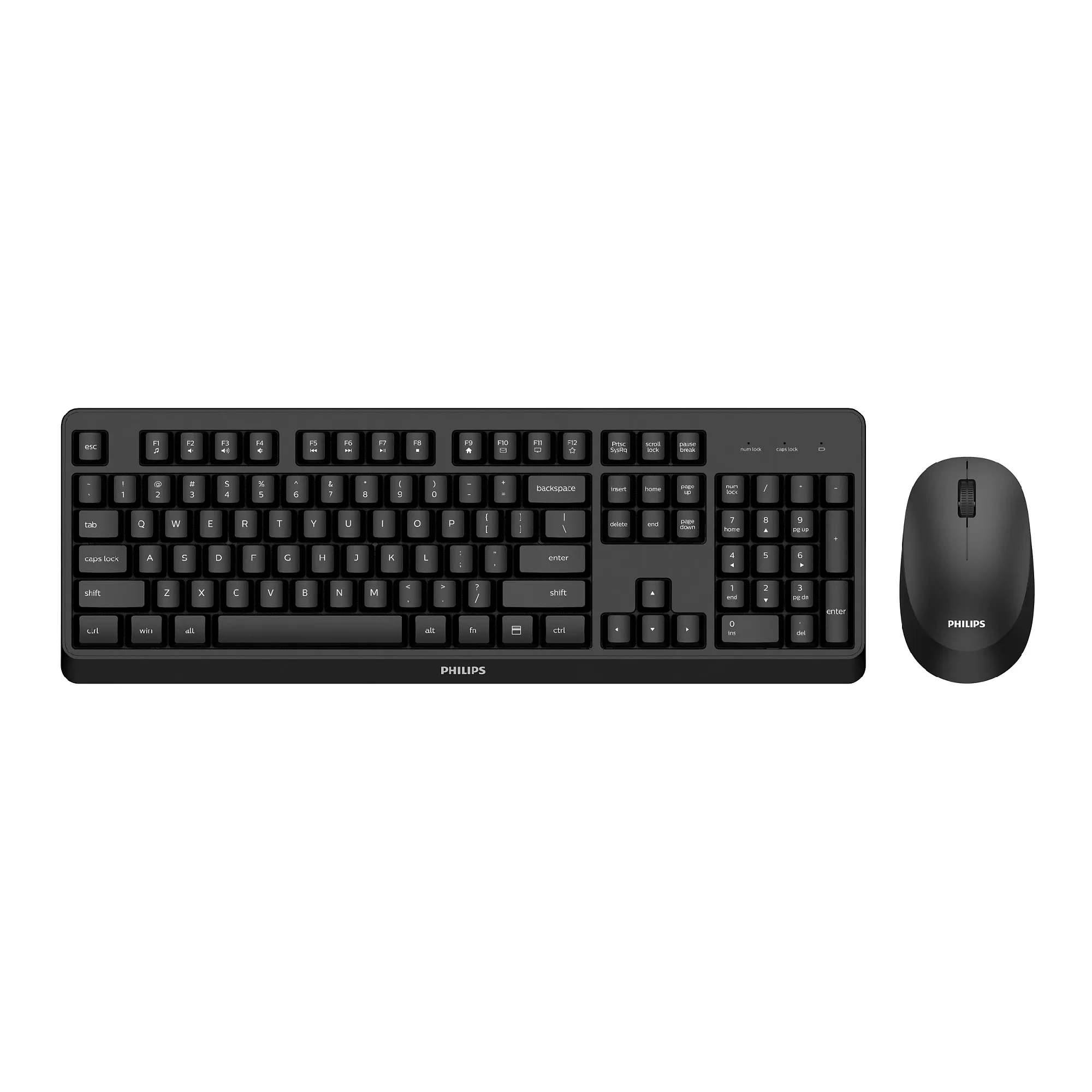 Купить Комплект клавиатура и мышка Philips 6307 Wireless UA Black (SPT6307BL/00) - фото 1