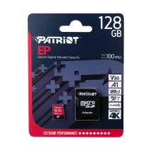 Купити Карта пам'яті Patriot microSDXC 128GB C10 UHS-I U3 EP A1 + SD адаптер (PEF128GEP31MCX) - фото 3