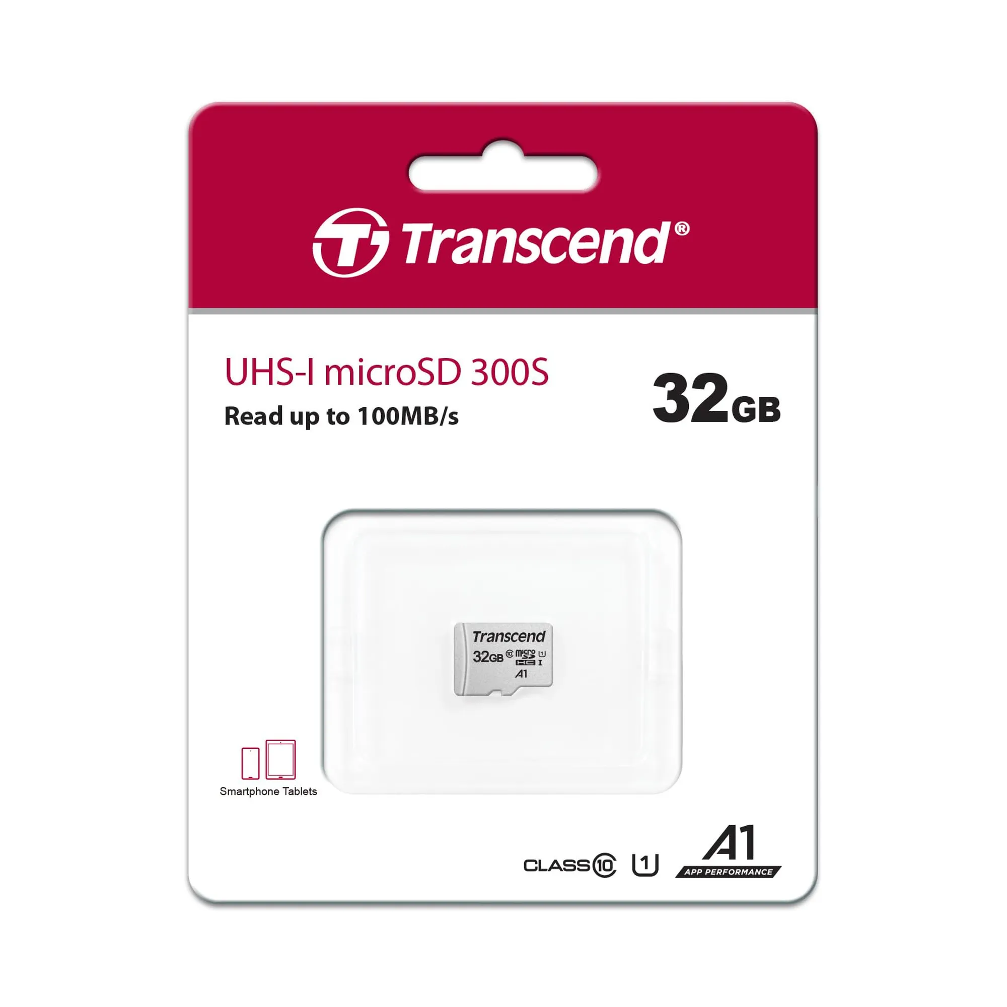 Купить Карта памяти Transcend microSDHC 32GB 300S C10 UHS-I U1 (TS32GUSD300S) - фото 2