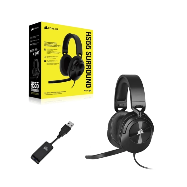 Купить Наушники Corsair HS55 Surround Carbon (CA-9011265-EU) - фото 5