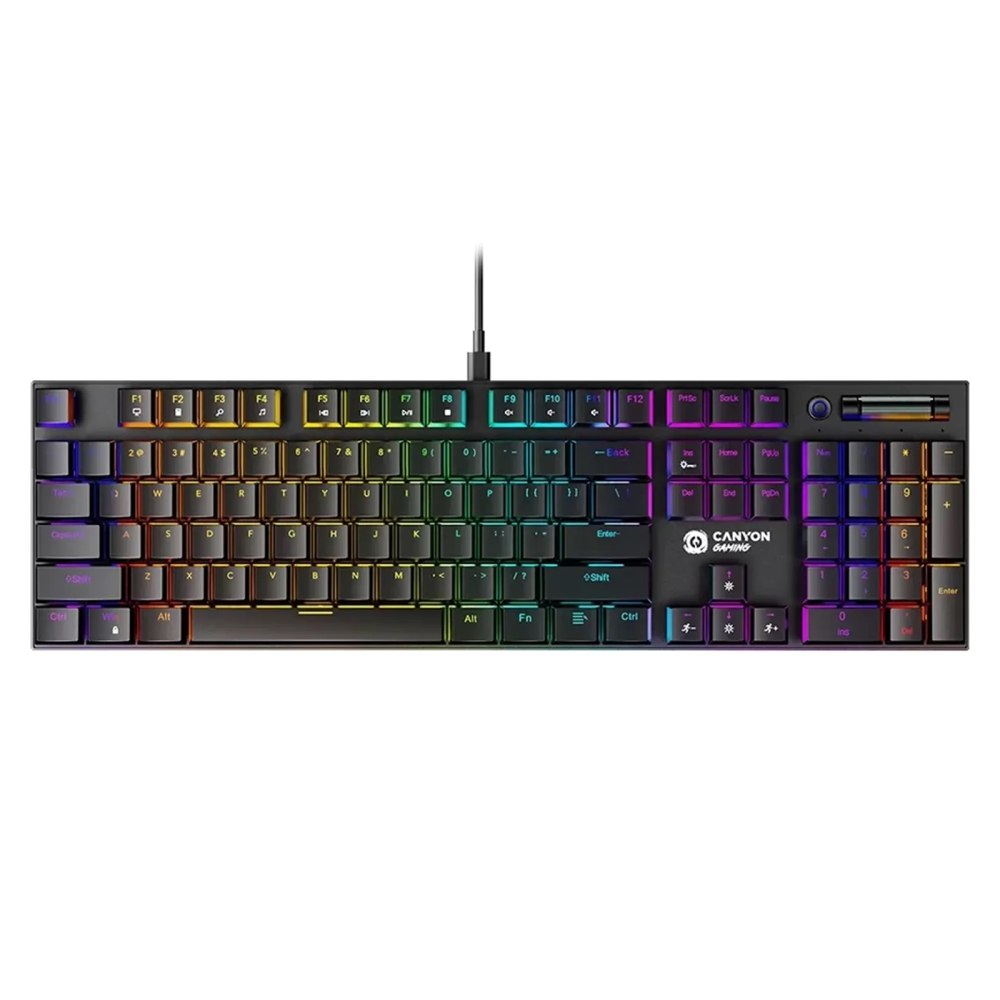 Купить Клавиатура Canyon Cometstrike GK-55 RGB USB UA Black (CND-SKB55-US) - фото 1