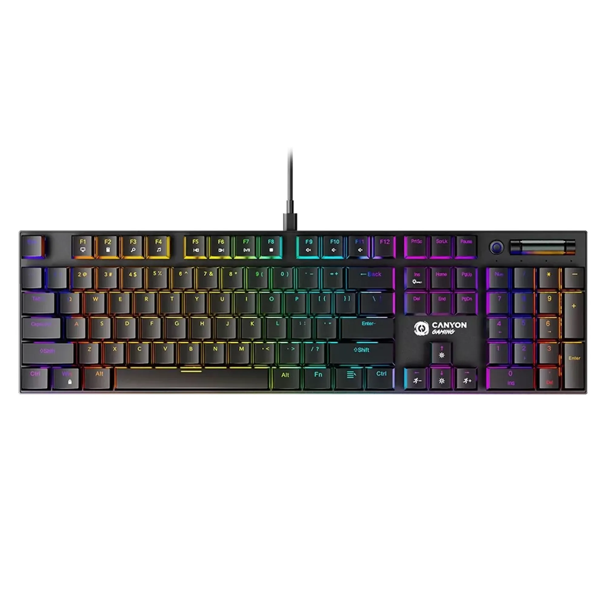 Купить Клавиатура Canyon Cometstrike GK-55 RGB USB UA Black (CND-SKB55-US) - фото 1