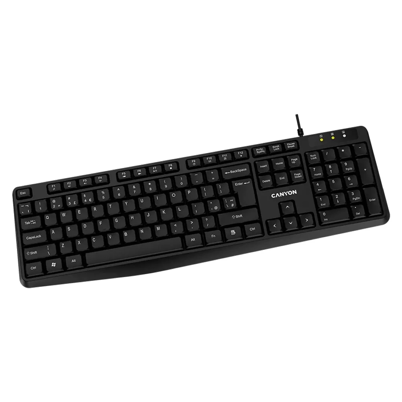 Купить Клавиатура Canyon KB-1 USB UA Black (CNE-CKEY01) - фото 2